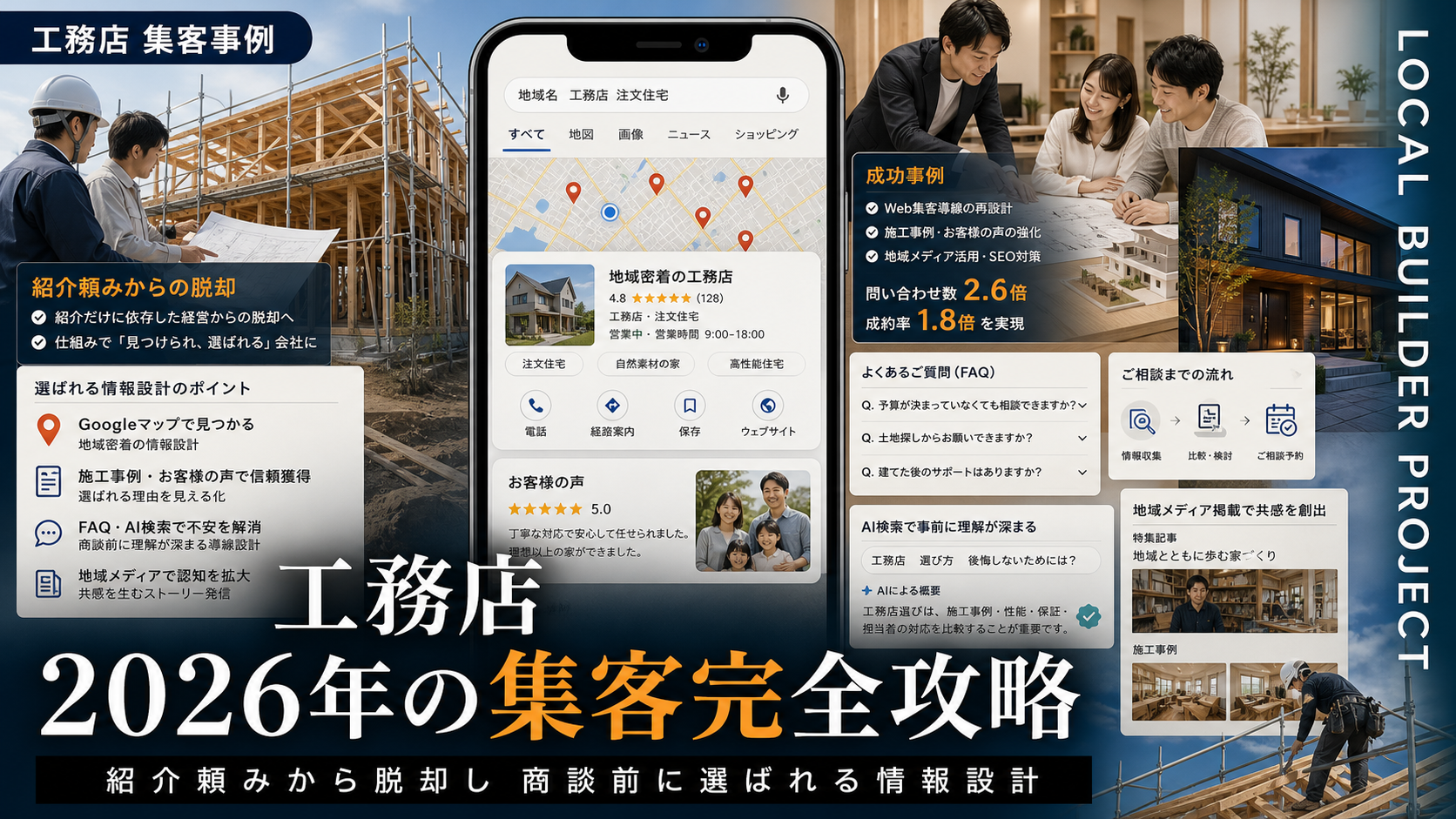 工務店、2026年の集客完全攻略：紹介頼みから脱却し、商談前に選ばれる情報設計